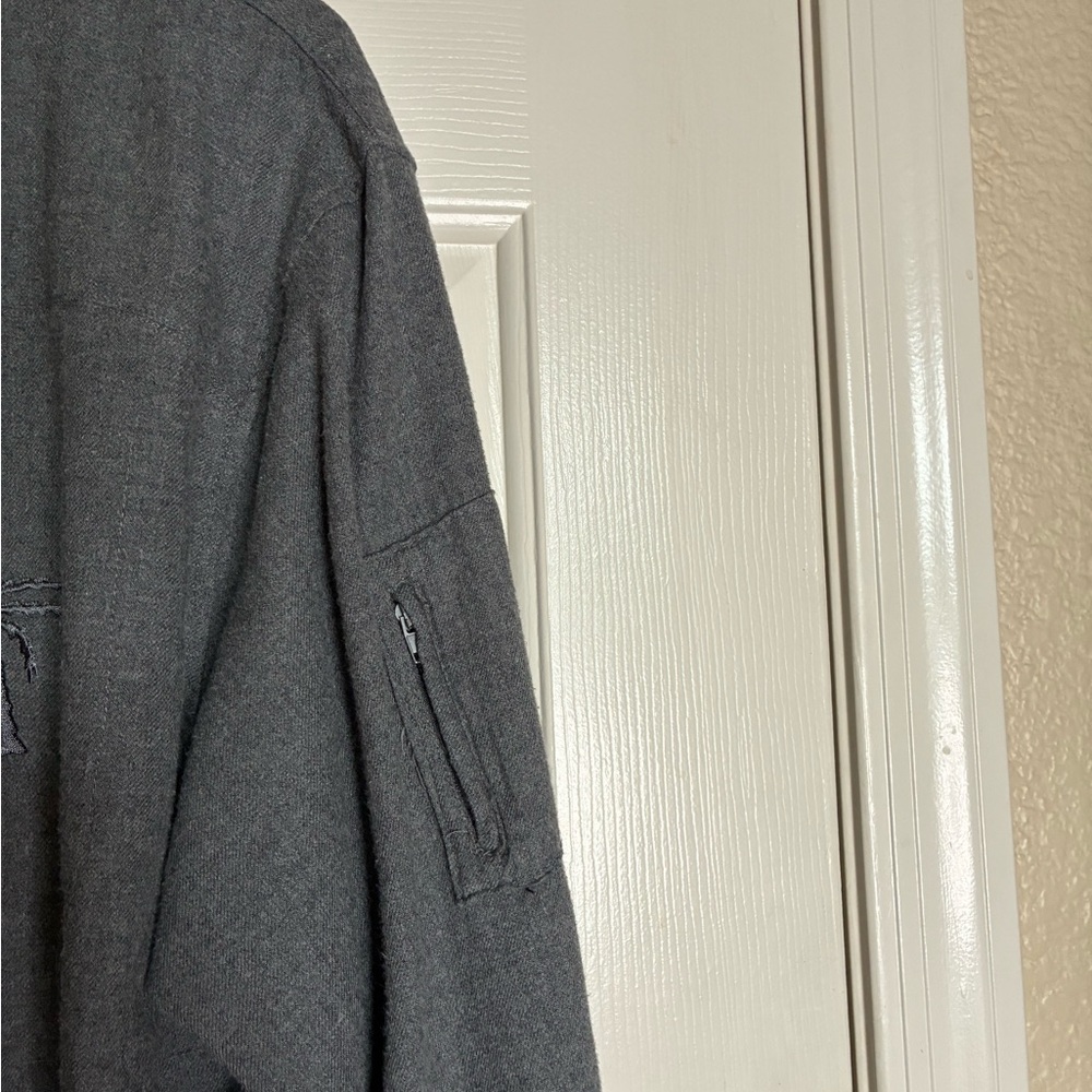 BLVD Dark Gray Casual Button Down Shirt - Picture 4 of 10